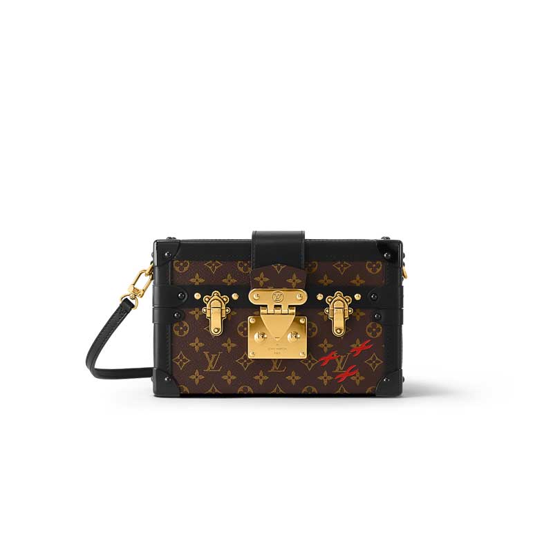Louis Vuitton Petite Malle Monogram Canvas Trunk Bag – LB098