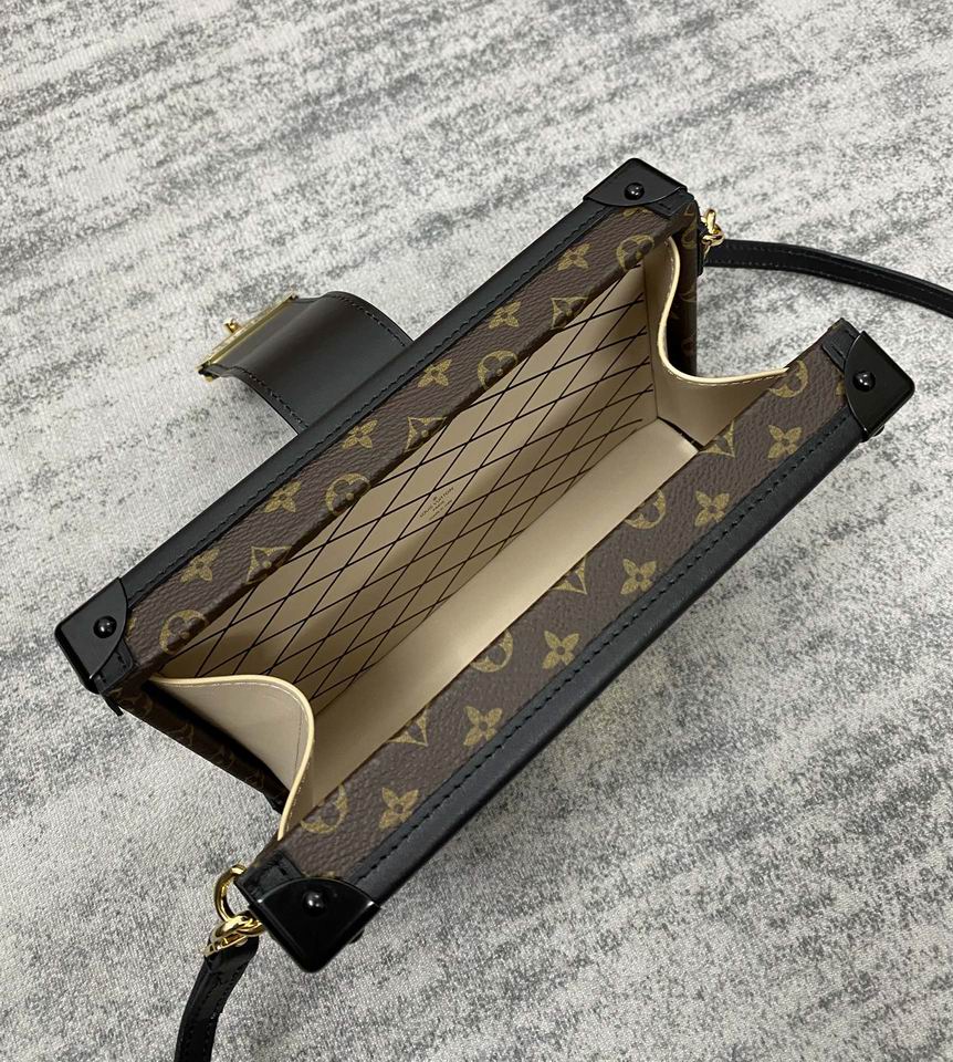 Louis Vuitton Petite Malle Monogram Canvas Trunk Bag – LB098