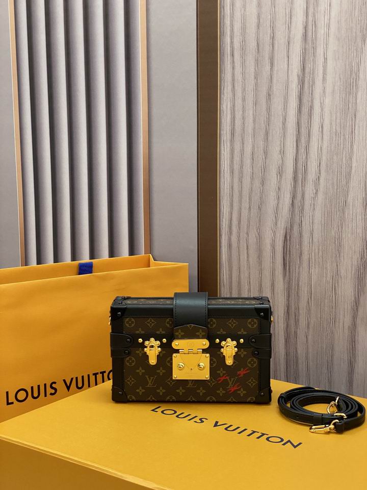 Louis Vuitton Petite Malle Monogram Canvas Trunk Bag – LB098