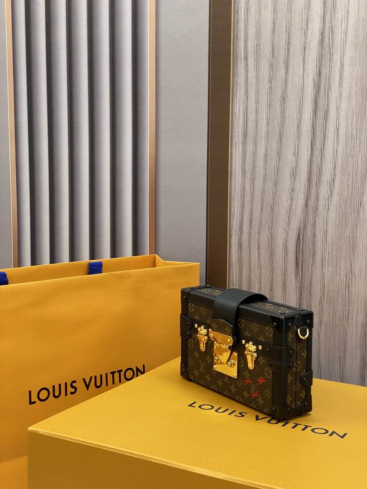 Louis Vuitton Petite Malle Monogram Canvas Trunk Bag – LB098