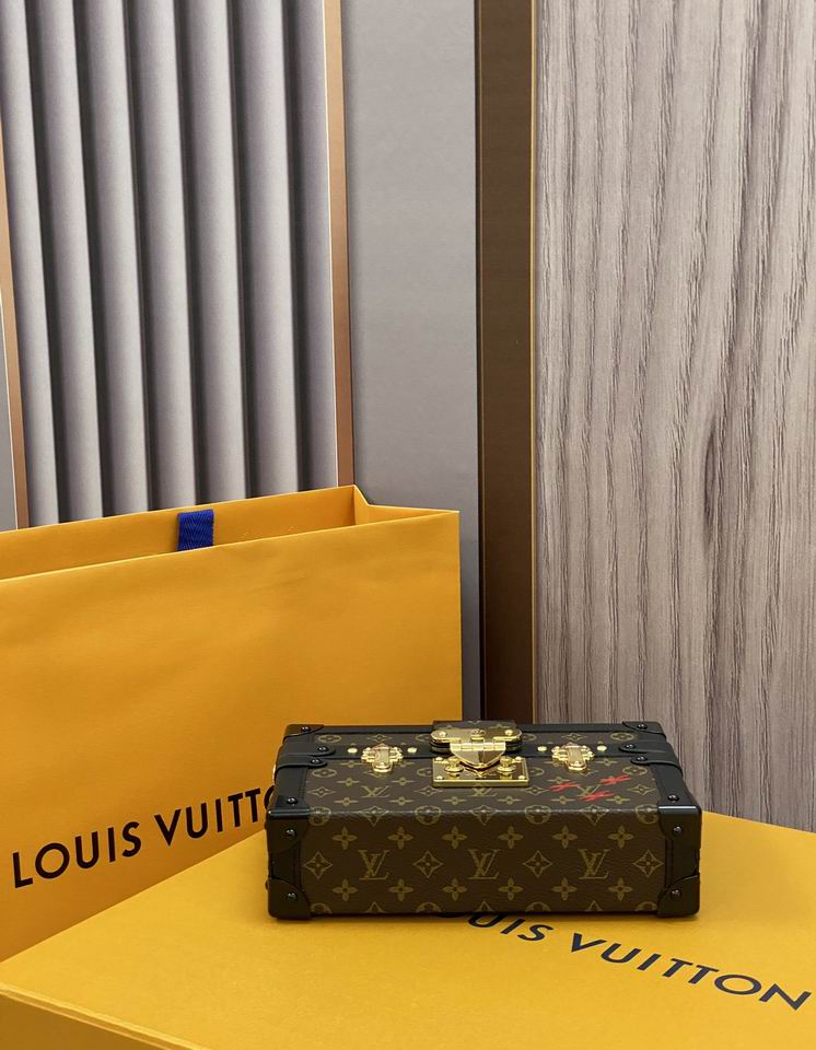 Louis Vuitton Petite Malle Monogram Canvas Trunk Bag – LB098