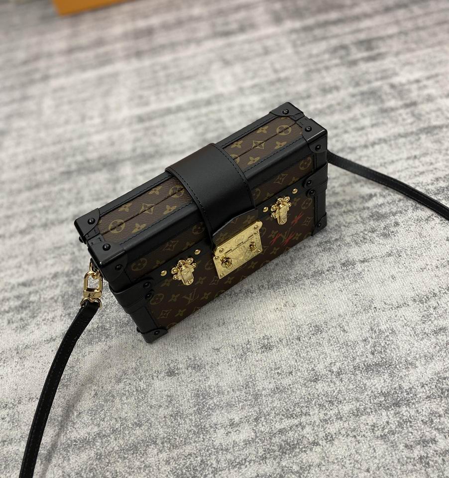 Louis Vuitton Petite Malle Monogram Canvas Trunk Bag – LB098