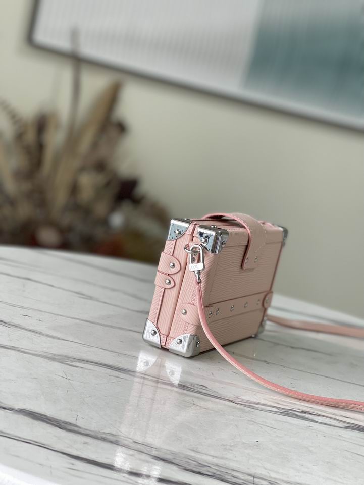Louis Vuitton Petite Malle Pink Pearlescent Epi Leather – LB107
