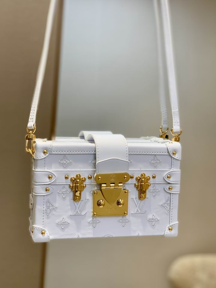 Louis Vuitton Petite Malle White Monogram Calfskin leather – LB100