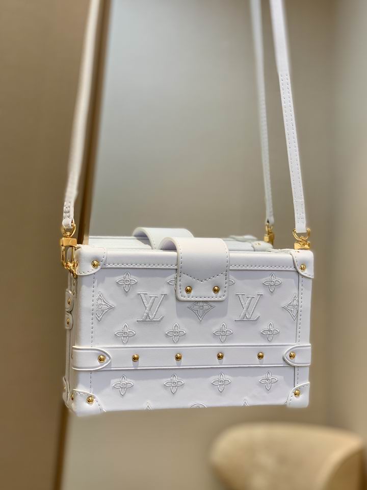 Louis Vuitton Petite Malle White Monogram Calfskin leather – LB100