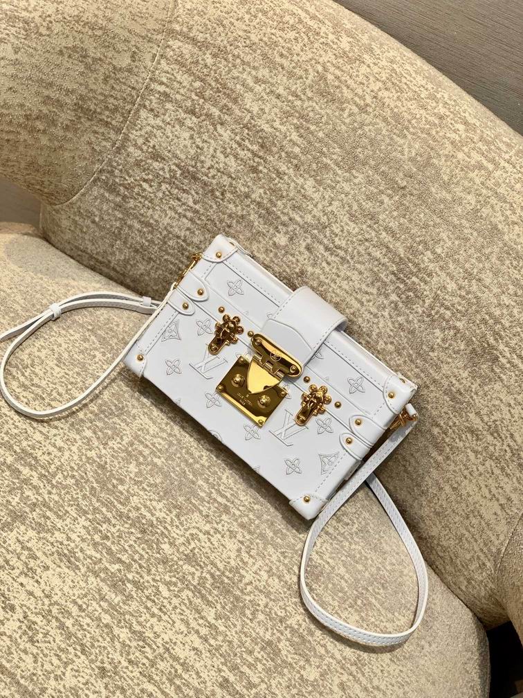 Louis Vuitton Petite Malle White Monogram Calfskin leather – LB100