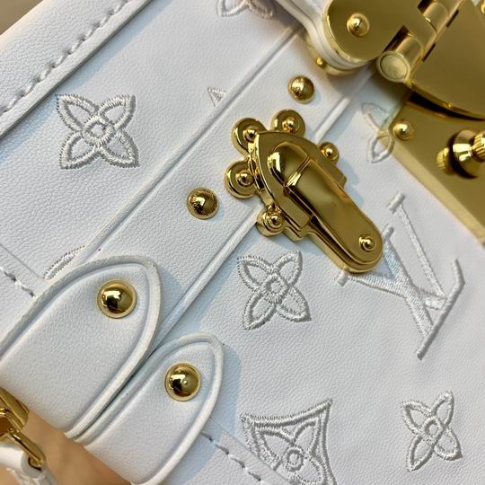 Louis Vuitton Petite Malle White Monogram Calfskin leather – LB100