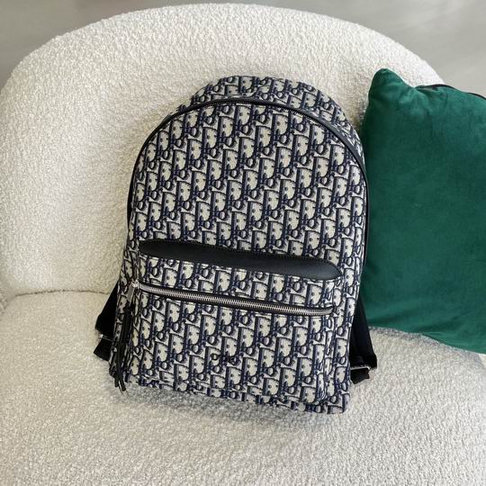 Rider Backpack Beige and Black Dior Oblique Jacquard – DB089