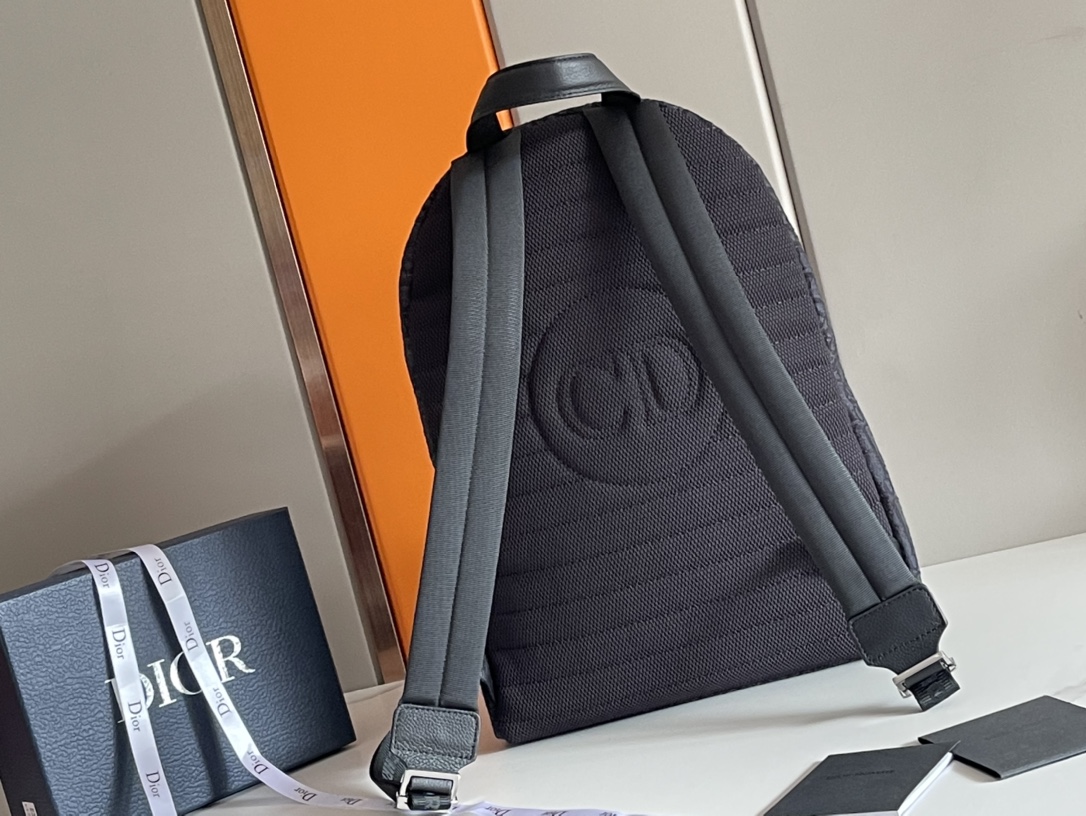 Rider Backpack Black Dior Oblique Jacquard – DB094