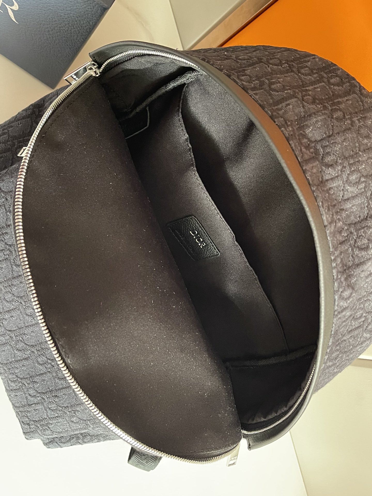 Rider Backpack Black Dior Oblique Jacquard – DB094
