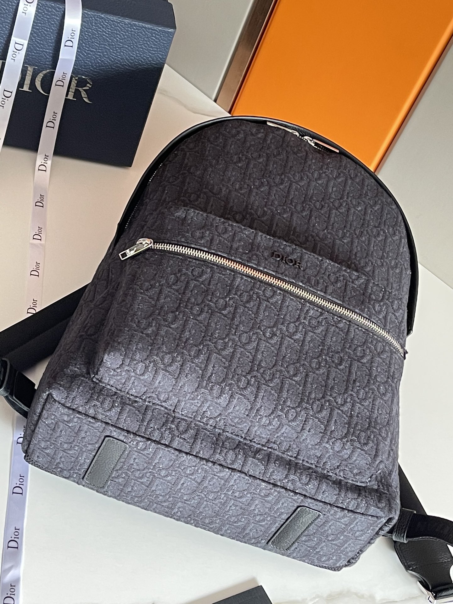 Rider Backpack Black Dior Oblique Jacquard – DB094