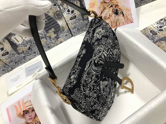 Saddle Bag Blue Toile de Jouy Reverse Jacquard – DB080