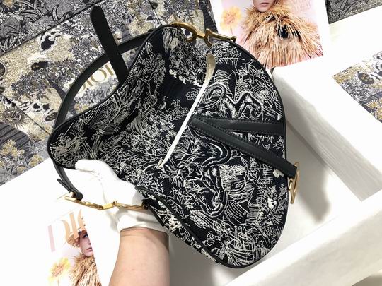 Saddle Bag Blue Toile de Jouy Reverse Jacquard – DB080