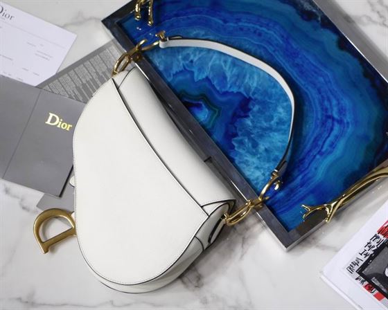 Saddle Bag With Strap Latte Grained Calfskin – DB070