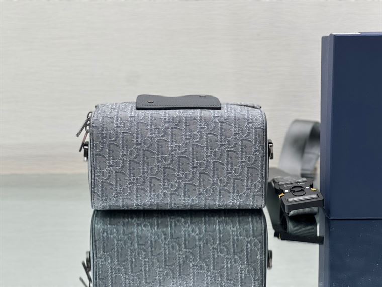 Dior Lingot 22 Bag Ruthenium-Colored Dior Oblique Jacquard- DB102