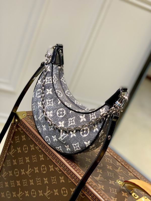 Louis Vuitton Loop Grey Monogram Denim – LB119