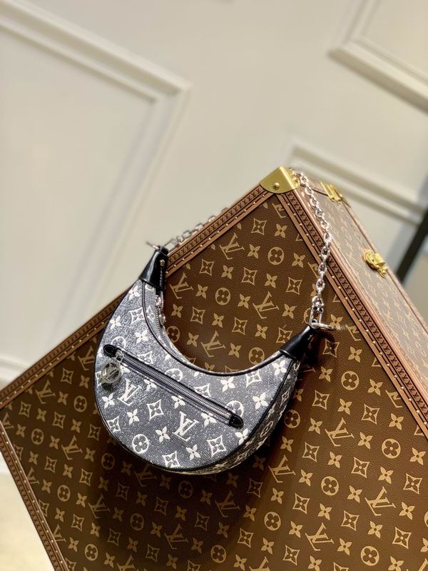 Louis Vuitton Loop Grey Monogram Denim – LB119