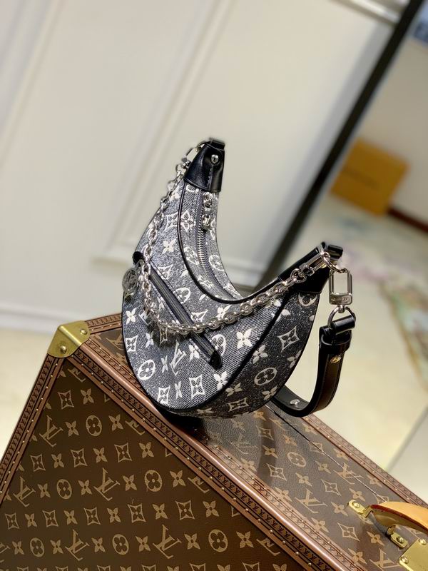 Louis Vuitton Loop Grey Monogram Denim – LB119