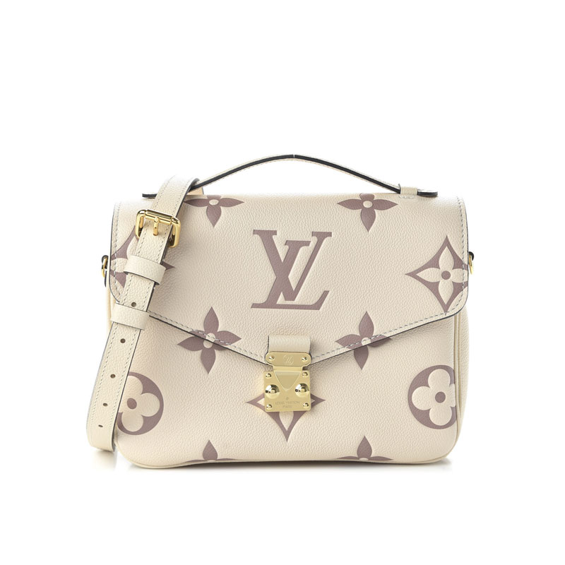 Metis Pochette Creme Bois De Rose Monogram Empreinte Giant White – LB132