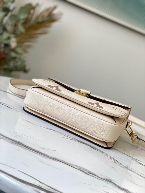 Metis Pochette Creme Bois De Rose Monogram Empreinte Giant White – LB132