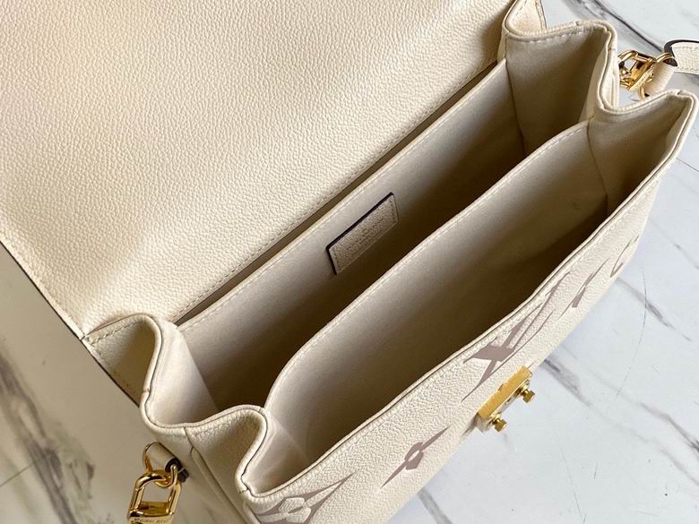 Metis Pochette Creme Bois De Rose Monogram Empreinte Giant White – LB132