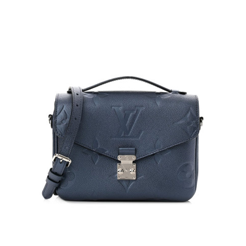 Metis Pochette Metallic Navy Nacre Monogram – LB138