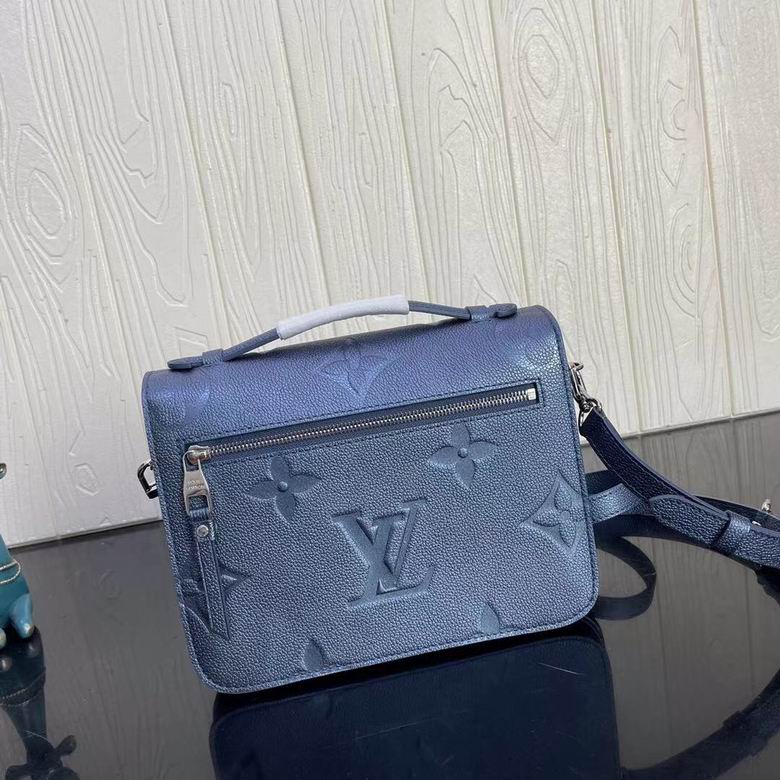 Metis Pochette Metallic Navy Nacre Monogram – LB138