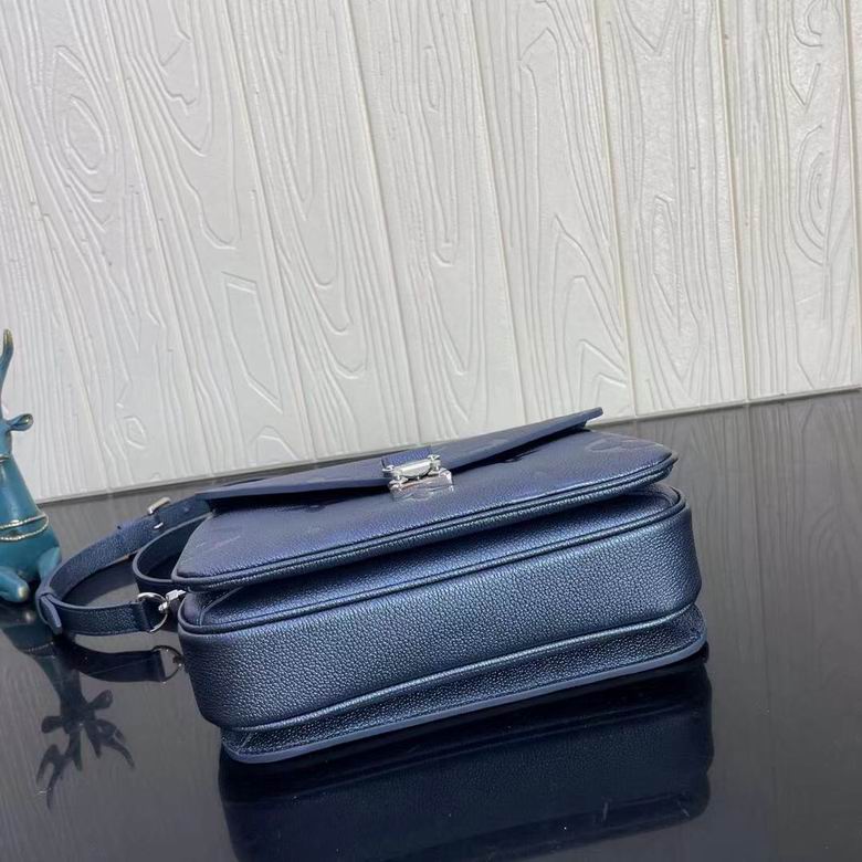 Metis Pochette Metallic Navy Nacre Monogram – LB138