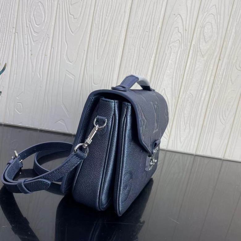 Metis Pochette Metallic Navy Nacre Monogram – LB138