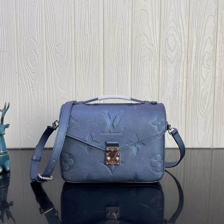 Metis Pochette Metallic Navy Nacre Monogram – LB138