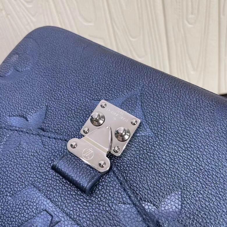 Metis Pochette Metallic Navy Nacre Monogram – LB138