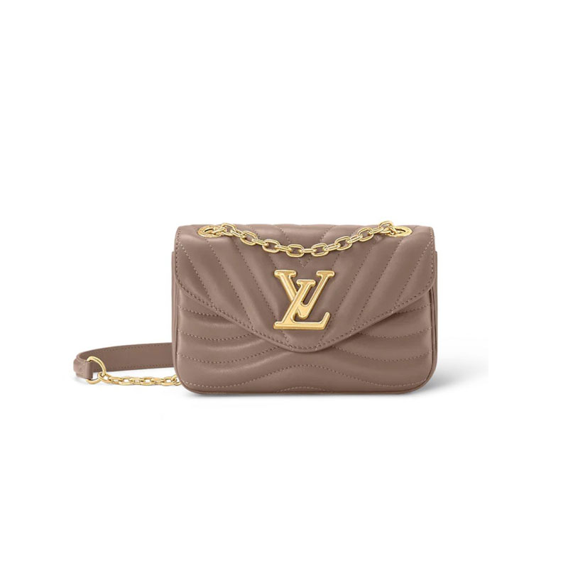 New Wave PM Chain Bag Dark Taupe Brown – LB122