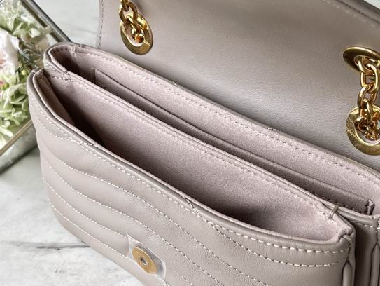 New Wave PM Chain Bag Dark Taupe Brown – LB122