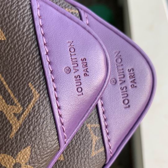 Trio Messenger Bag Macassar Monogram Canvas Purple – LB145