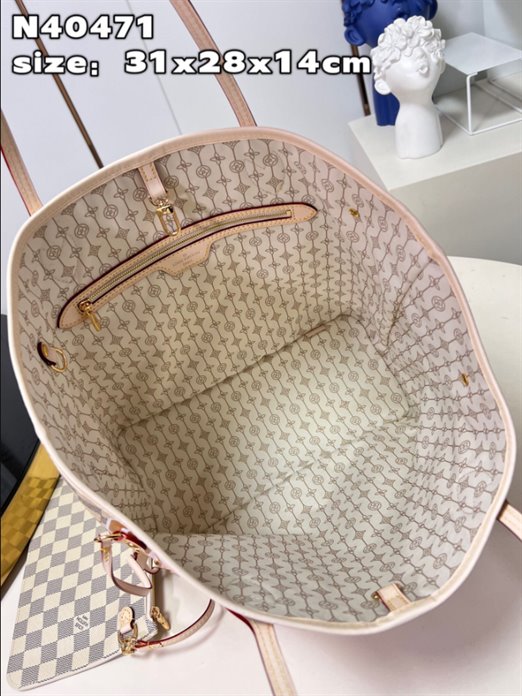 Louis Vuitton Neverfull MM Damier Azur Tote Bag – LB153