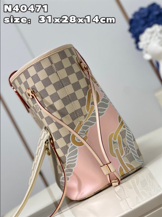 Louis Vuitton Neverfull MM Damier Azur Tote Bag – LB153