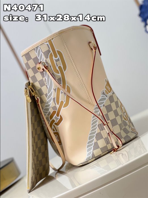 Louis Vuitton Neverfull MM Damier Azur Tote Bag – LB153