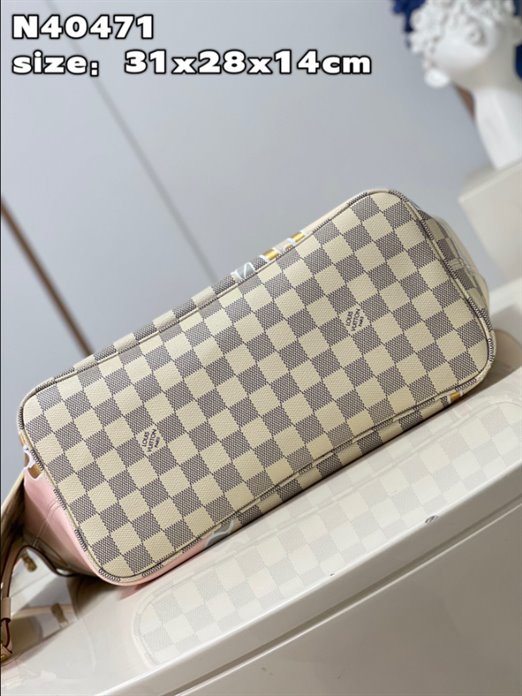 Louis Vuitton Neverfull MM Damier Azur Tote Bag – LB153