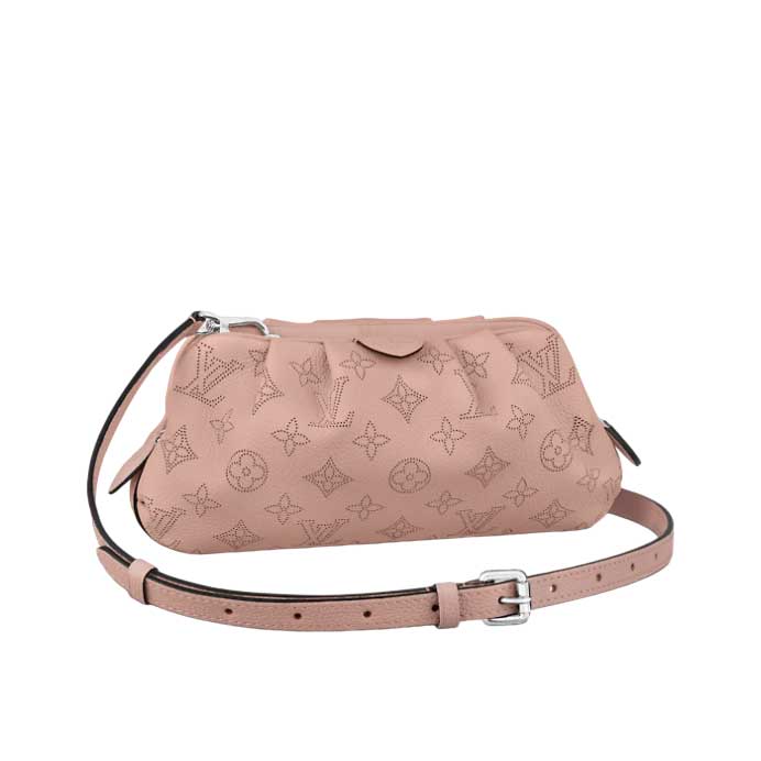 Scala mini pouch Pink Mahina perforated calf leather – LB179