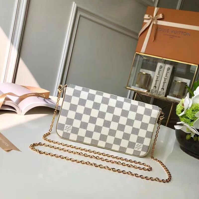 Pochette Félicie in Damier Azur Canvas – LB251