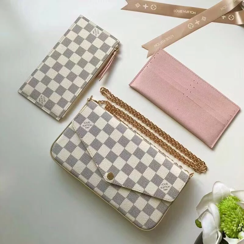 Pochette Félicie in Damier Azur Canvas – LB251