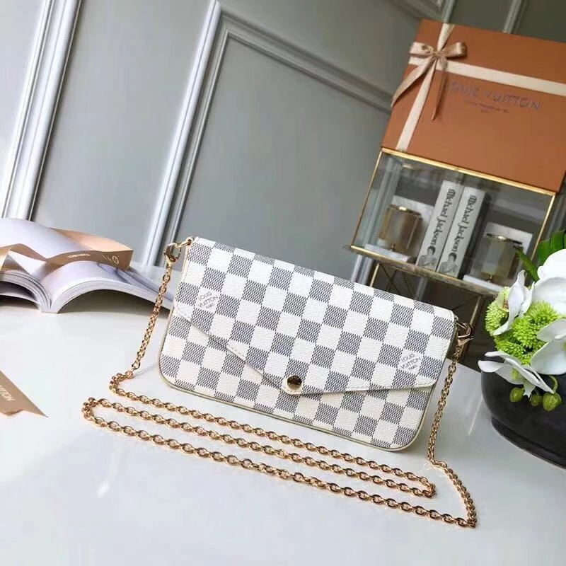 Pochette Félicie in Damier Azur Canvas – LB251