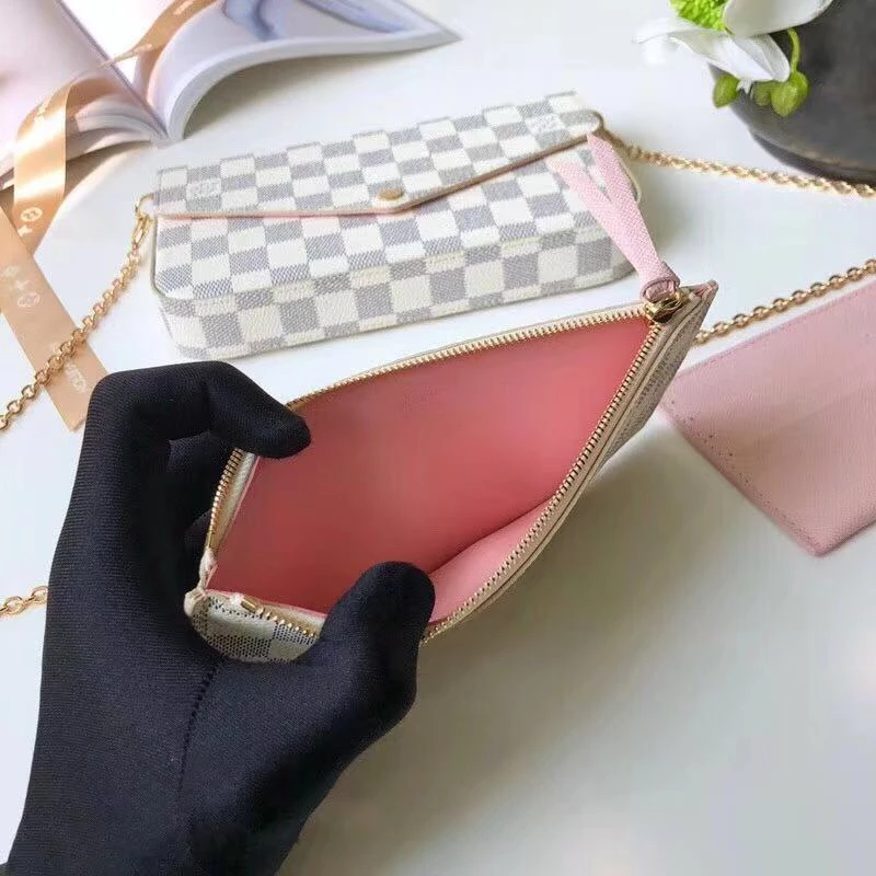Pochette Félicie in Damier Azur Canvas – LB251