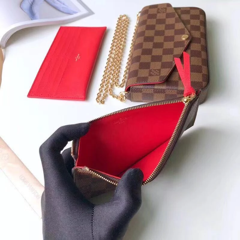Pochette Félicie  Damier Ebene Canvas – LB252