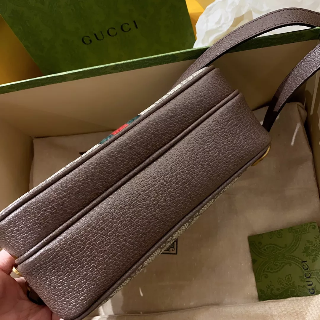 G*u*i man brown shoulder bag