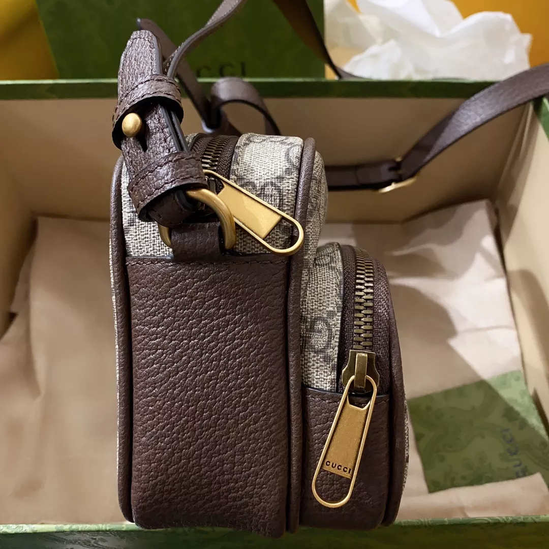 G*u*i man brown shoulder bag