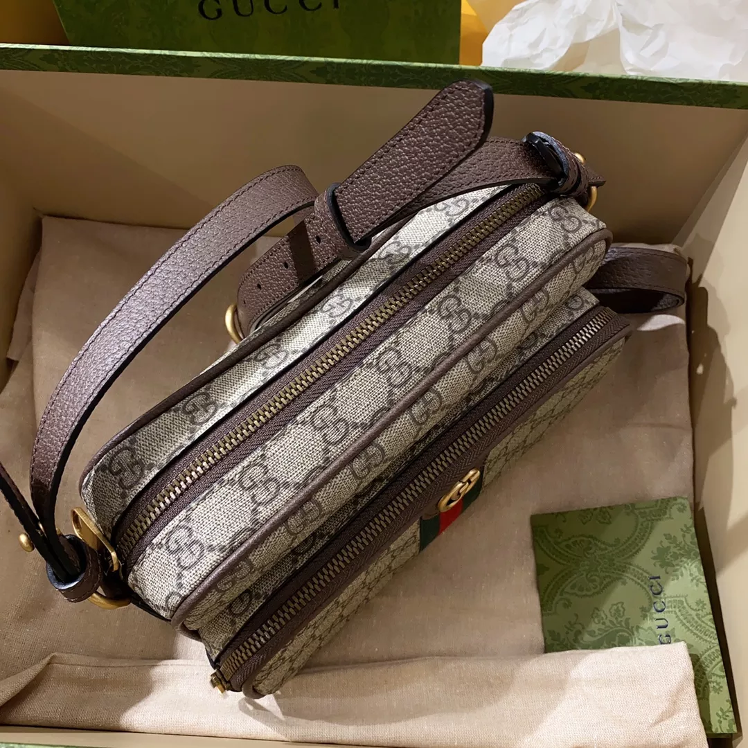 G*u*i man brown shoulder bag