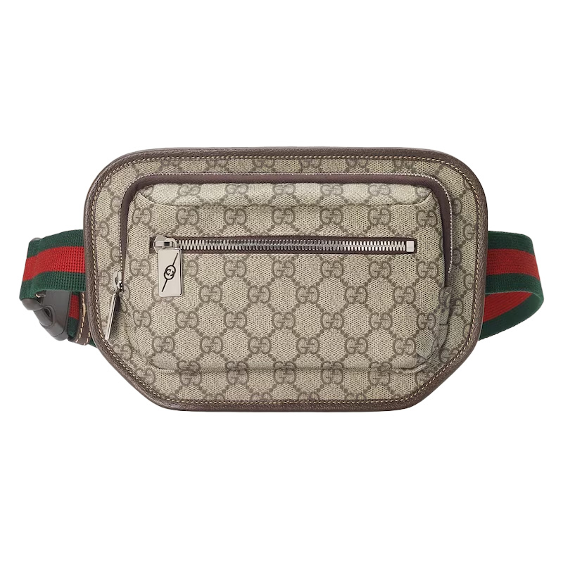GG belt bag in beige and ebony GG Supreme – GB222