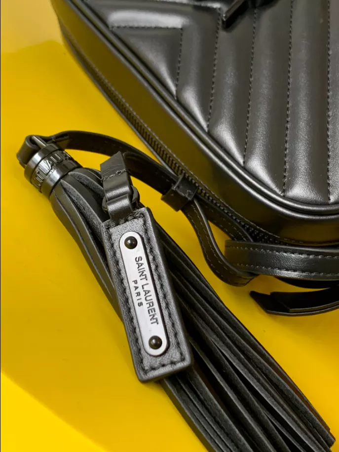 Lou in Quilted Leather Camera Bag - YB005