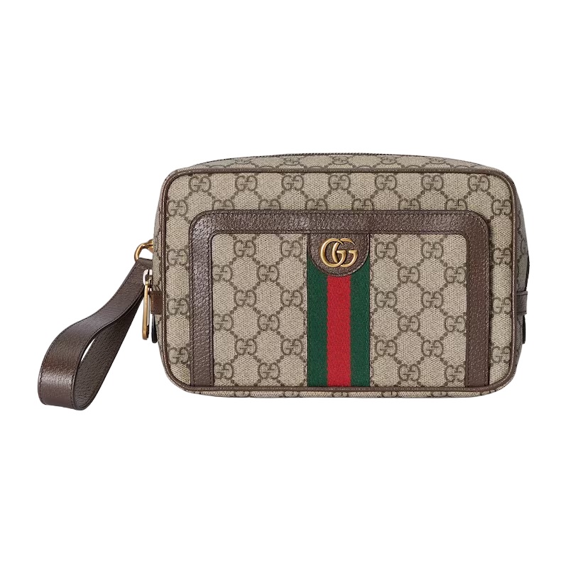 Ophidia GG pouch in Beige and ebony GG Supreme – GB220